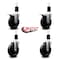 Service Caster 5'' Soft Rubber Swivel 1-1/2'' Expanding Stem Caster Set 2 Total Lock Brakes, 4PK SCC-EXTTL20S514-SRS-2-S-2-112 - alternate 5